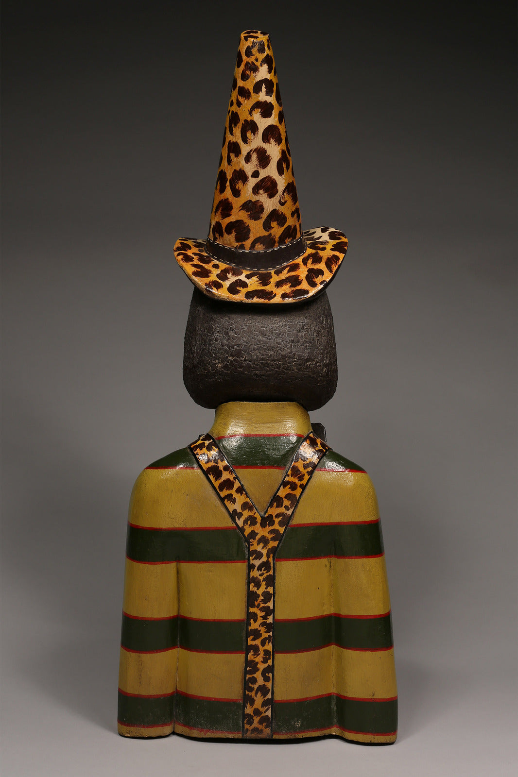 Handcrafted Sculptures and Statues;Collection; Other African; Decorative African Artwork, Clown Sculpture, Crafted Painted Wood