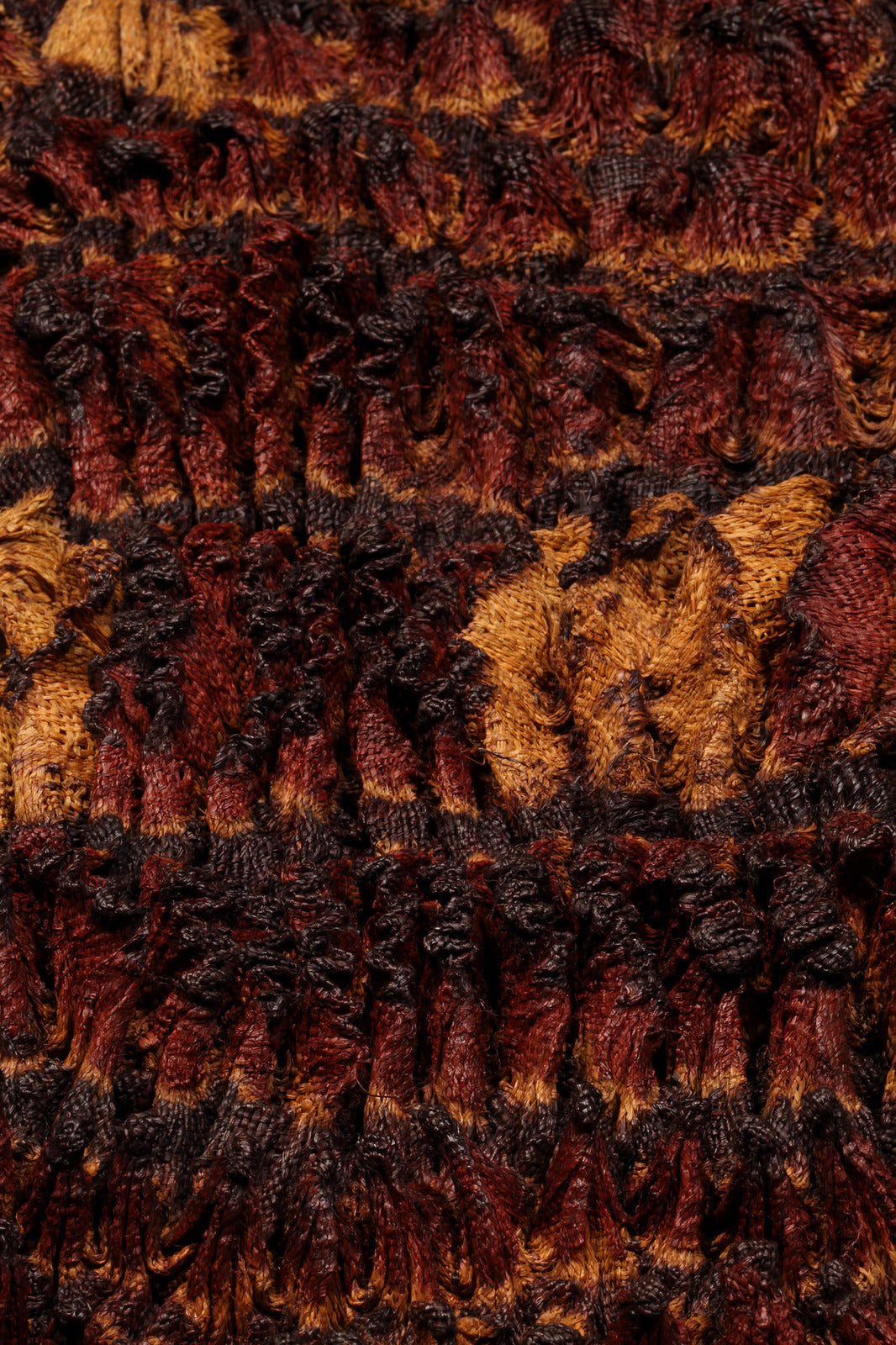 Handcrafted Textiles;Woven Fabrics Of Jute Or Of Other Textile Bast Fibers;Multicolored Dyed Raffia Fabric,  Decorative African Dida Textile