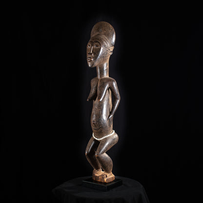  African Artwork  Wooden Sculptures  Tribal Art - Sculptures  Ivory Coast  Collectibles Sculptures Statues  Blolo Bla Figure  Baule Sculptures  African Sculptures Statues  African Art