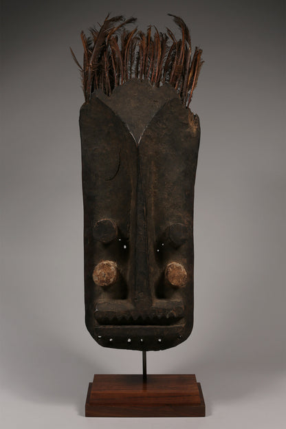 Tribal Masks;Abstract Ritual African Face Mask, Grebo Tribe, Wood
