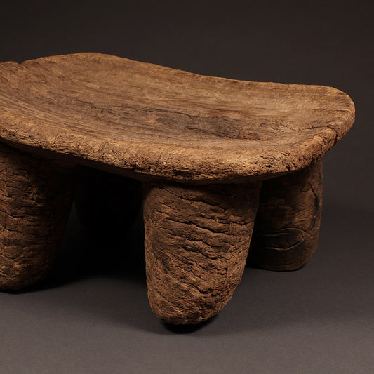 Tribal furniture; Antique African Stool, Wood, Senufo Tribe