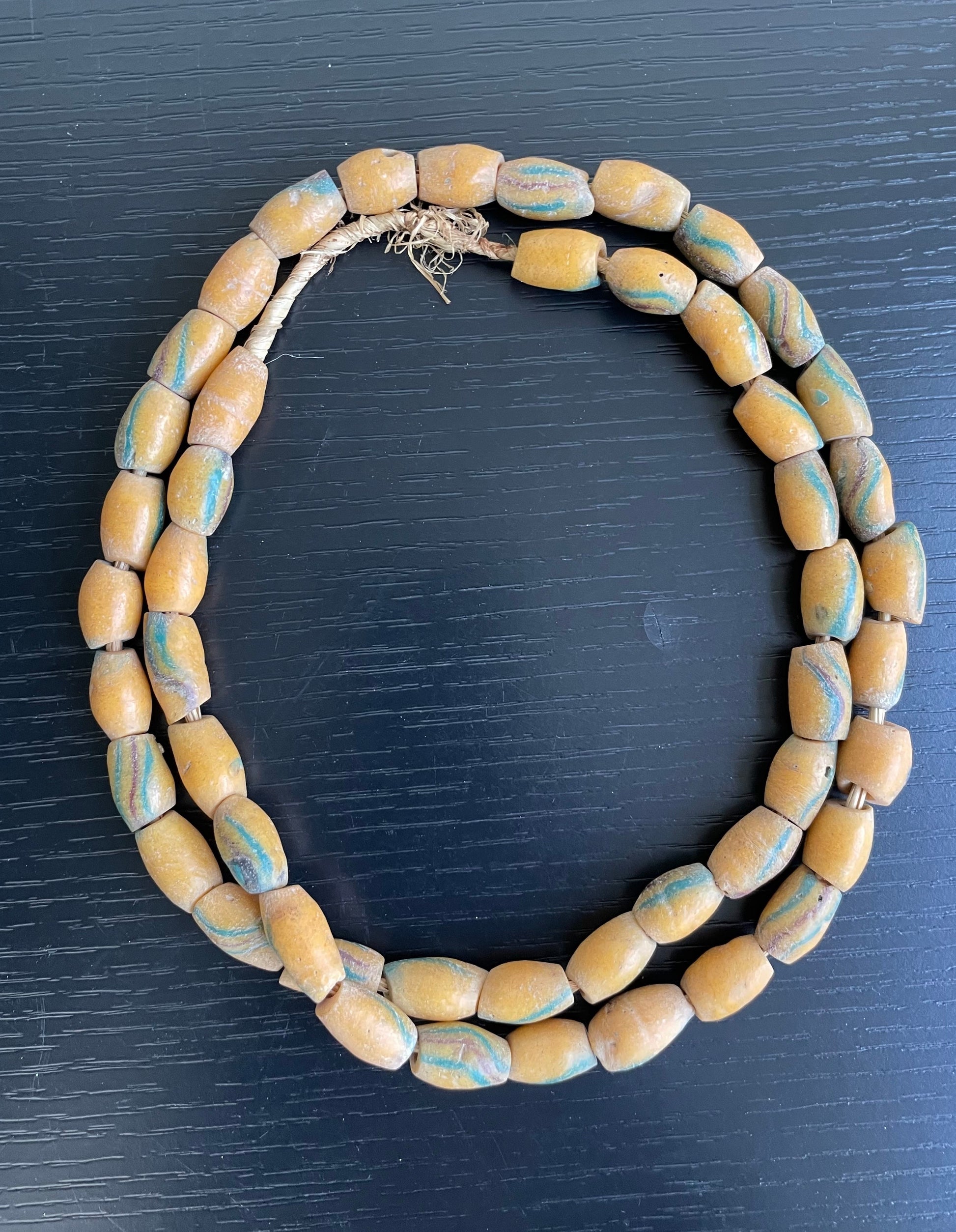 Handcrafted Trade Beads - African Plural Art - African Art - Beads - Embellishments - Trims - Ghana Sandcast Glass Trade Beads