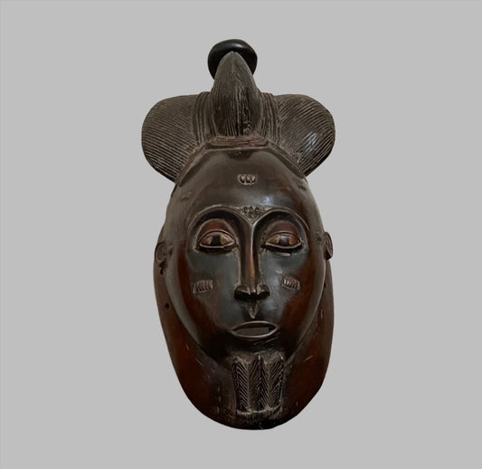 Handcrafted Masks; Collection; Other African; Masks; Baule Mask Carved Wood, Wall Decor African Mask