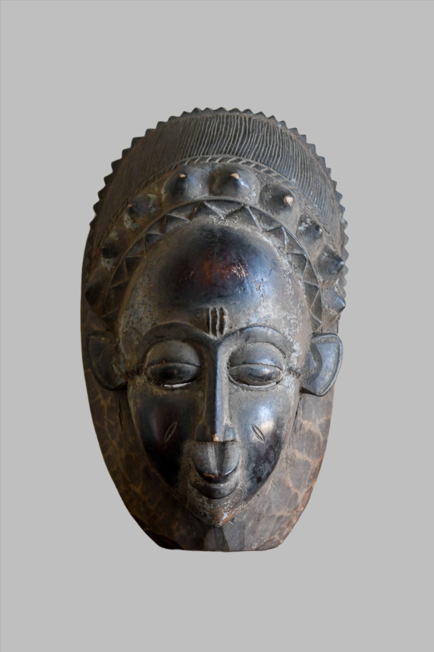 Handcrafted Masks; Collection; Other African; Masks; Carved Wood Vintage Baule Mask, African Wall Art, Home Decor