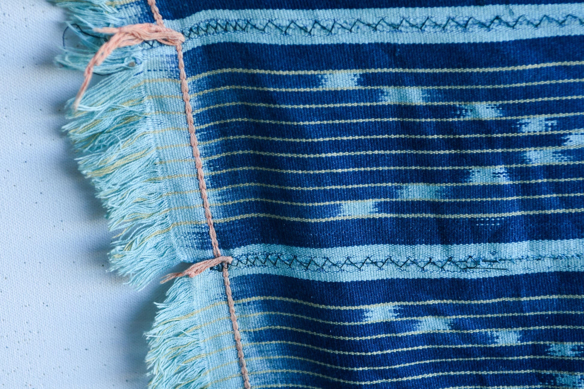 Handcrafted Art Textiles; Woven Fabrics; Other African; Indigo Based; Cotton; Traditional; Intricate Patterns; Home Decor; African Baule Tie Dye Mudcloth Fabric, Baule Ikat Cotton Textile, Wall Decor Throw Blanket