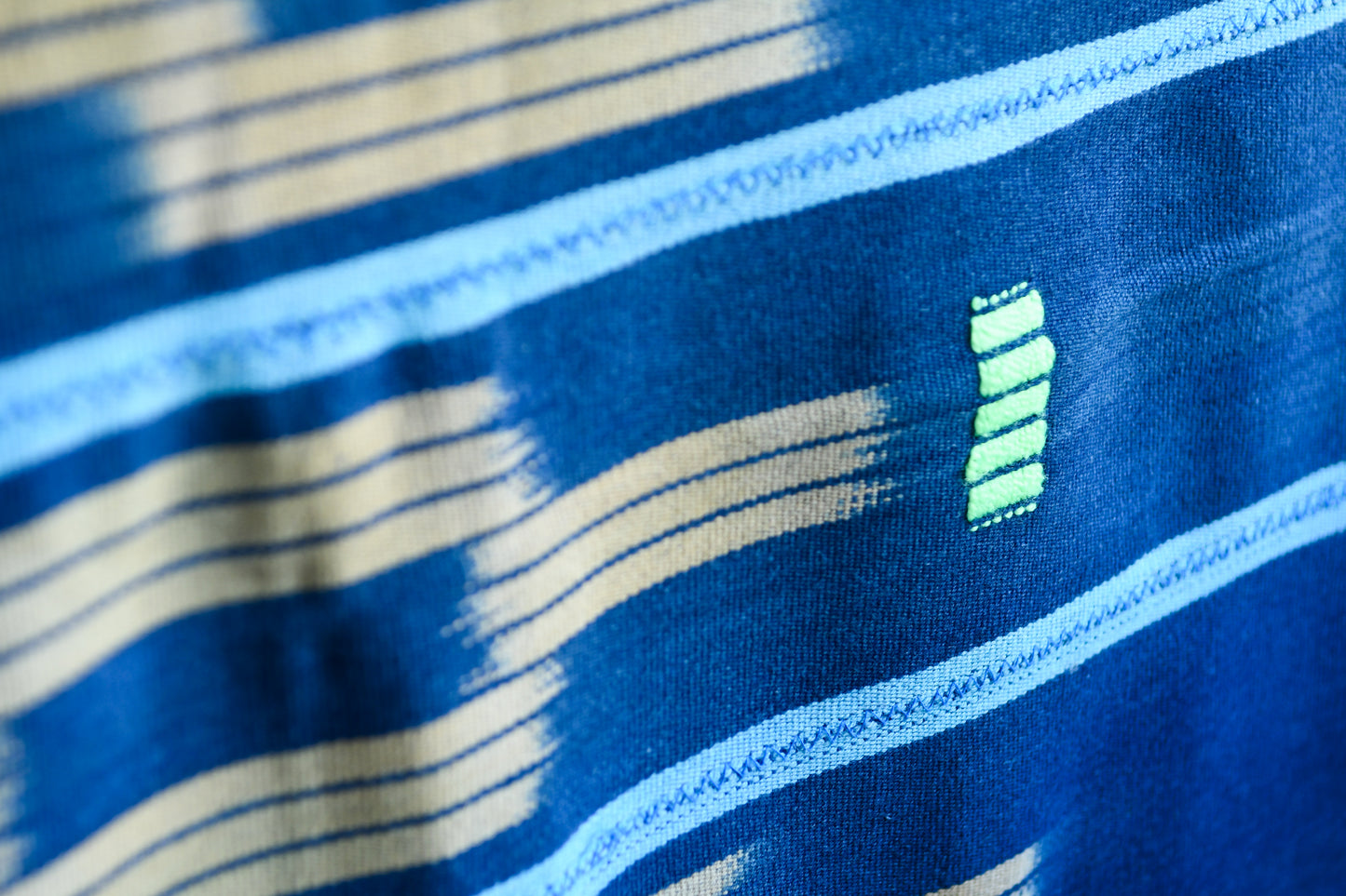 Handcrafted Art Textiles; Woven Fabrics; Other African; Indigo Based; Cotton; Traditional; Intricate Patterns; Home Decor; Indigo Tie Dyed Ikat Fabric,  Vintage African Baule Cotton Textile