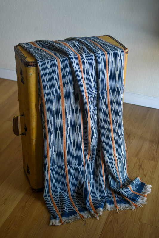 Handcrafted Textiles - Contemporary - African Art - Africa - Fabric - Vintage -  Tie Dyed - Indigo - Baule - Ikat -  Home Decor - Living - Cotton - Upholstery - Clothes Making