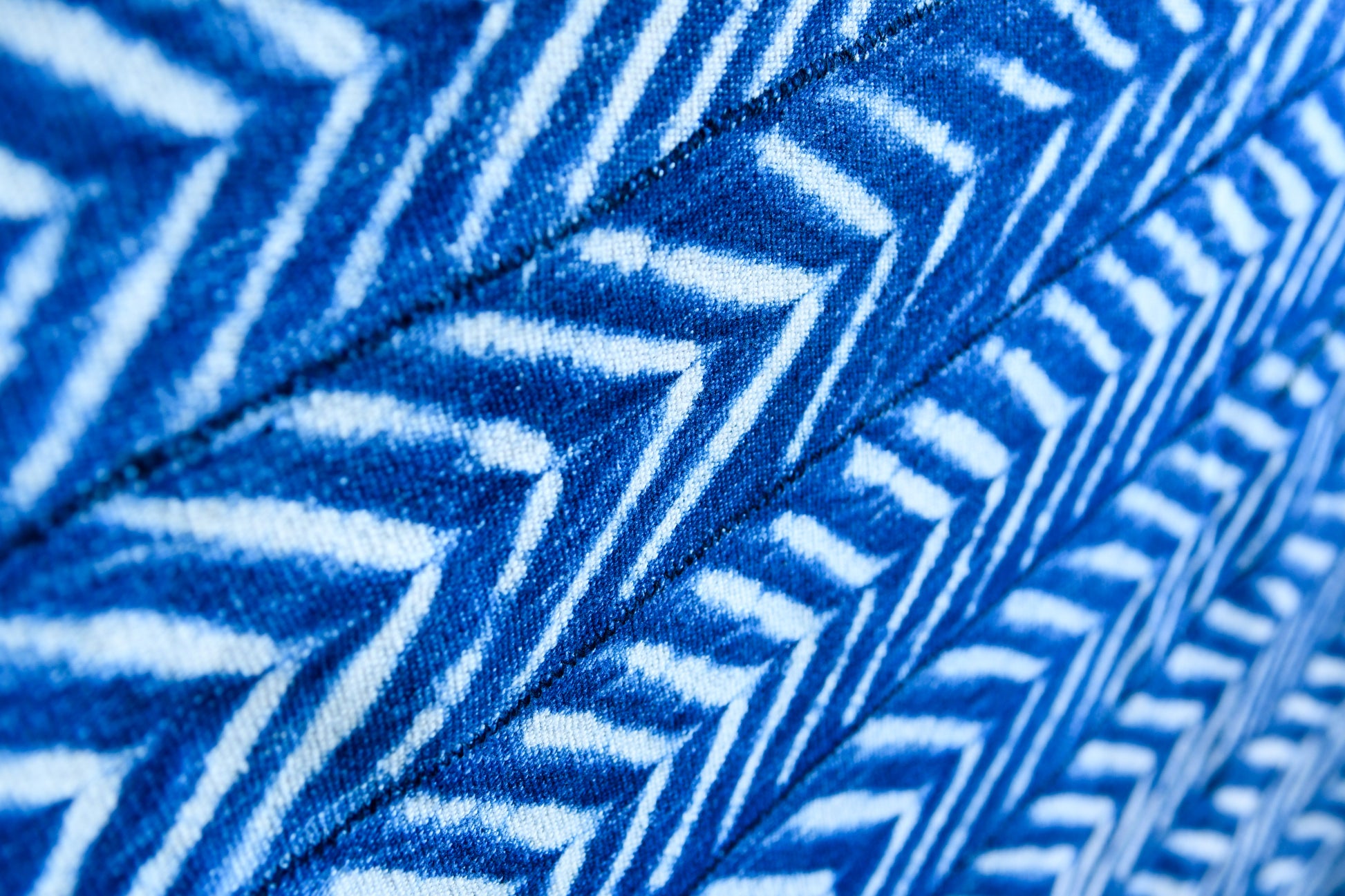 Handcrafted Art Textiles; Woven Fabrics; Other African; Indigo Based; Cotton; Traditional; Intricate Patterns; Home Decor; Resist Dyed Indigo, Blue White, Handwoven African Cotton Fabric, Home Decor