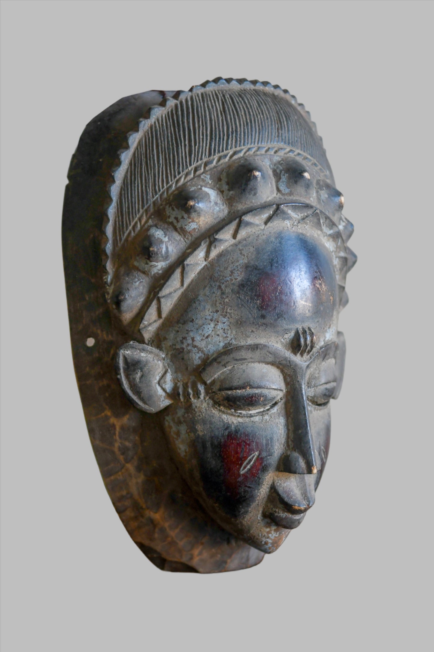 Handcrafted Masks; Collection; Other African; Masks; Carved Wood Vintage Baule Mask, African Wall Art, Home Decor