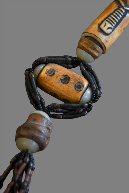Tribal Necklaces - African Plural Art - African Art - Necklaces - Jewelry - Tribal Necklace, Carved Bone, African Art