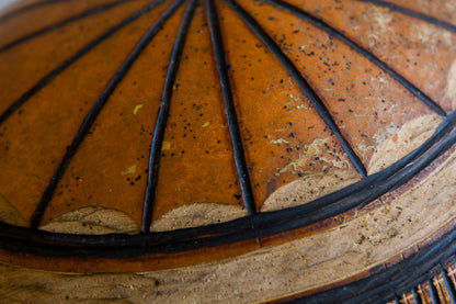 Tribal Objects; Artwork; Collection; Other African; African Calabash Bowl Cowrie Shell, Tribal Instrument Object, Folk Art