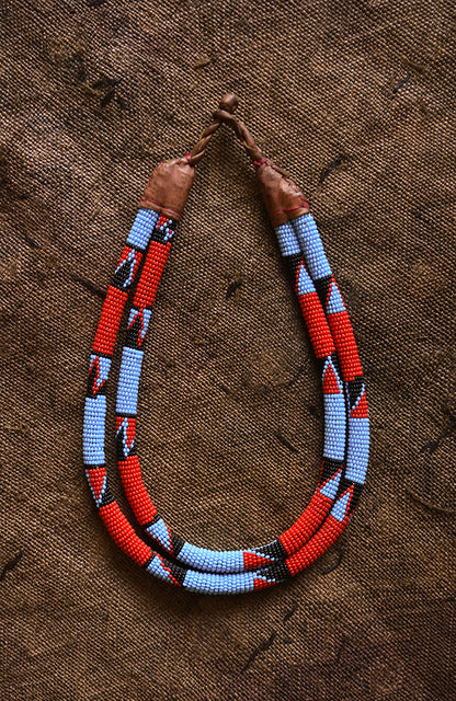 Handcrafted Necklaces - African Plural Art - African Art - Necklaces - Jewelry - Beaded Tribal Necklace, African Jewelry Collar