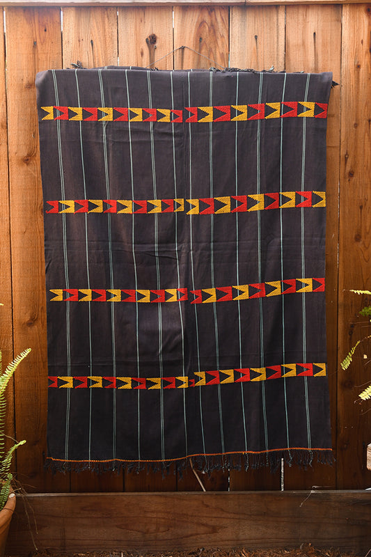 Handcrafted Textiles; Collection; Other African; Vintage African Baule, Handwoven Embroidered Cotton Textile, Home Decor Tapestry