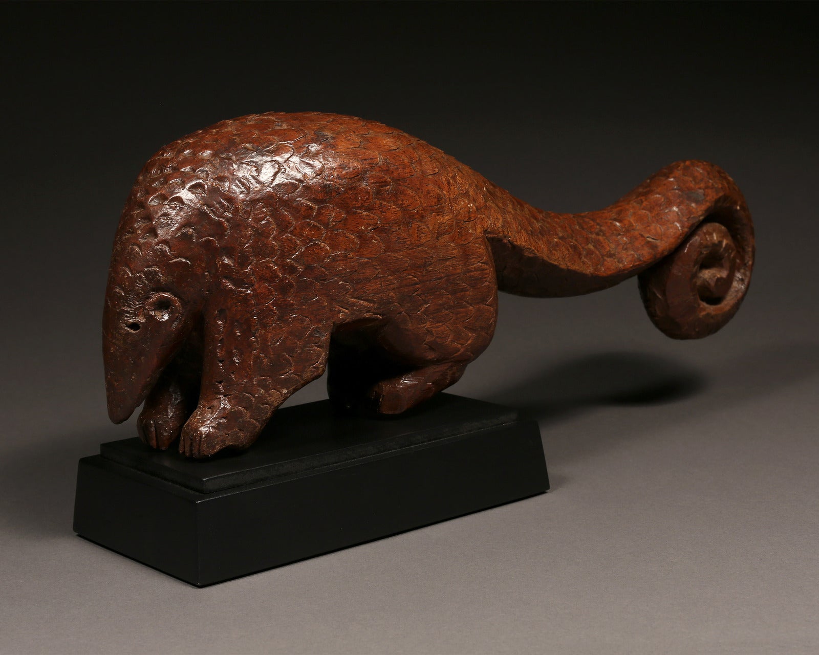 Collectibles Objects Wooden Sculptures Folk Art African Artwork African Art Traditional Art Pangolin Sculpture Yoruba Tribe Tribal Art - Objects Nigeria