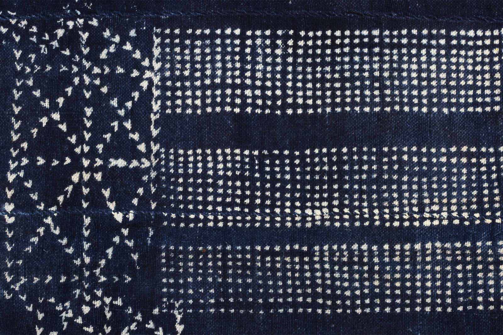 Cotton  Vintage  Living  Home Decor  Patterns  African Art  Indigo Cloth  Resist Dyed  Mali  Handcrafted Art - Textiles  Dogon Tribe
