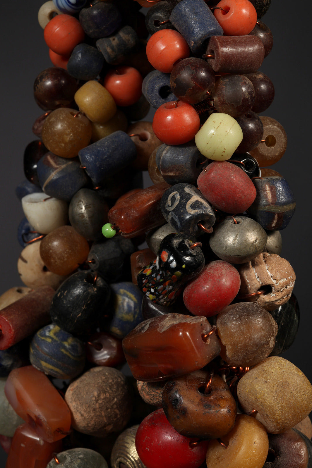 Tribal Necklaces - African Plural Art - African Art - Necklaces - Jewelry - Mixed African Trade Beads Necklace