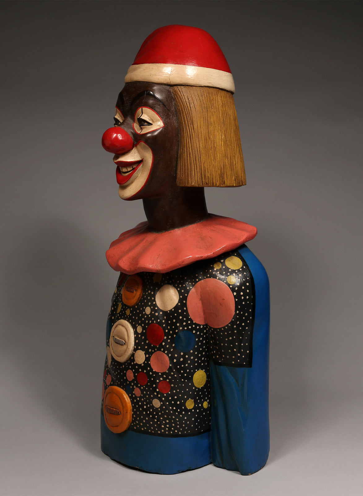 Clown Santa Sculpture  Clown Sculptures  African Artwork  Wooden Sculptures  Home Decor  Handcrafted Art - Sculptures  African Sculptures Statues  African Art