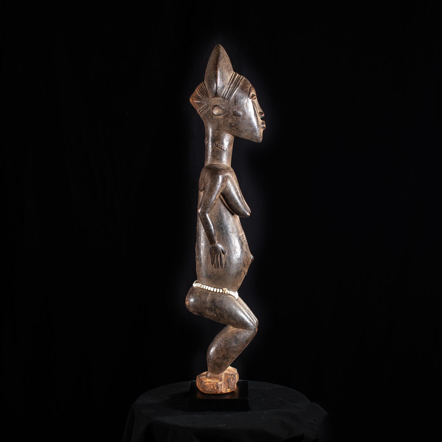  African Artwork  Wooden Sculptures  Tribal Art - Sculptures  Ivory Coast  Collectibles Sculptures Statues  Blolo Bla Figure  Baule Sculptures  African Sculptures Statues  African Art
