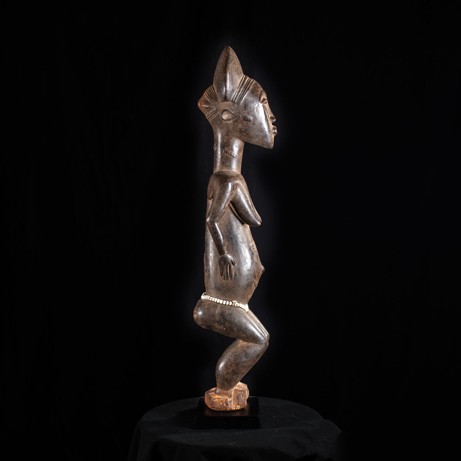  African Artwork  Wooden Sculptures  Tribal Art - Sculptures  Ivory Coast  Collectibles Sculptures Statues  Blolo Bla Figure  Baule Sculptures  African Sculptures Statues  African Art