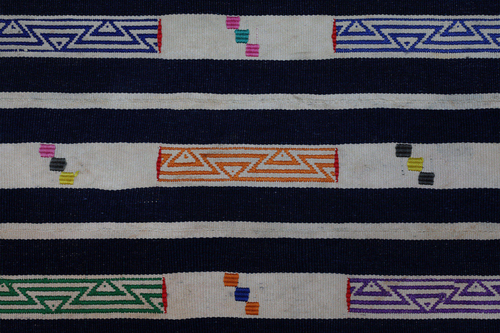 Tribal Textiles; Traditional; Collection; Other African; Cotton Wrap-Ikat Cloth, Handwoven Baule Tribe, Ivory Coast, Wall Decor Tapestry