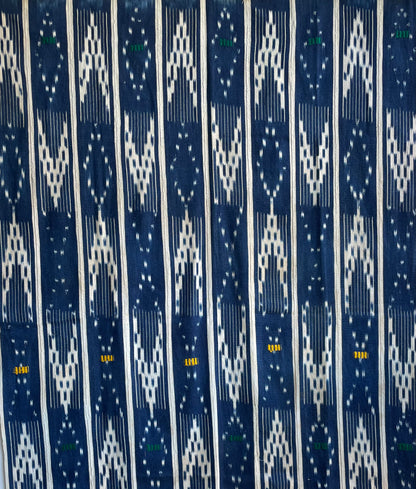Handcrafted Textiles - Contemporary - African Art - Africa - Fabric - Vintage - Tie Dyed - Baule - Ikat - Indigo -  Cotton - Used - Home Decor - Living - Upholstery - Clothes Making