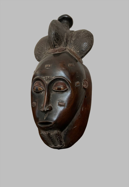 Handcrafted Masks; Collection; Other African; Masks; Baule Mask Carved Wood, Wall Decor African Mask