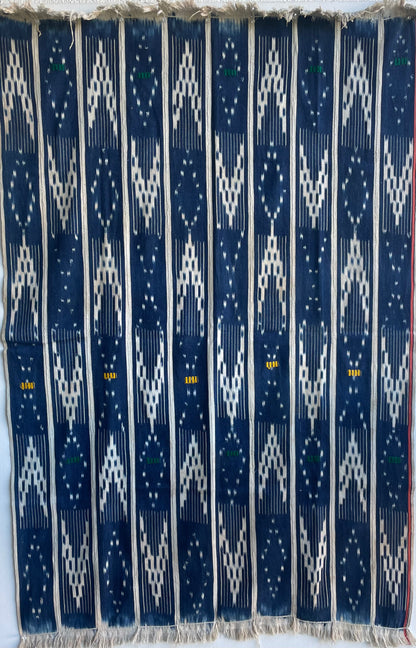 Handcrafted Textiles - Contemporary - African Art - Africa - Fabric - Vintage - Tie Dyed - Baule - Ikat - Indigo -  Cotton - Used - Home Decor - Living - Upholstery - Clothes Making