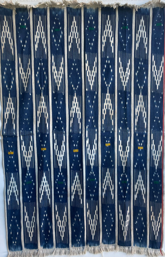 Handcrafted Textiles - Contemporary - African Art - Africa - Fabric - Vintage - Tie Dyed - Baule - Ikat - Indigo -  Cotton - Used - Home Decor - Living - Upholstery - Clothes Making