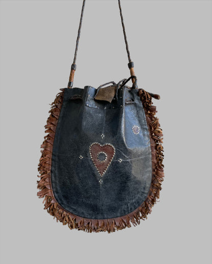 Handcrafted Bags - African Plural Art - Bags- African Art - Handbags - Wallets - Cases - Shoulder Bag, African Leather, Handcrafted Vintage Tuareg Design Bag