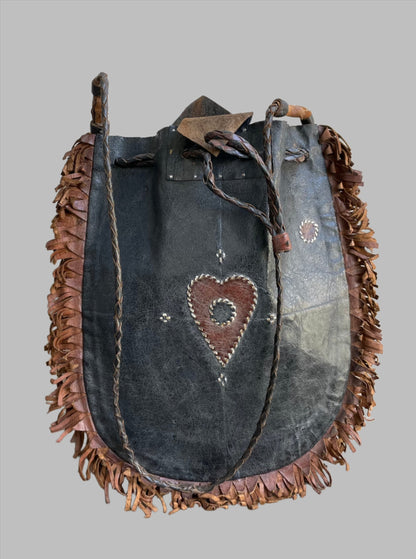 Handcrafted Bags - African Plural Art - Bags- African Art - Handbags - Wallets - Cases - Shoulder Bag, African Leather, Handcrafted Vintage Tuareg Design Bag